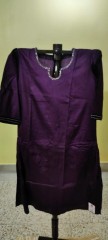 Pure hand woven handloom kurti with hand embroidery work