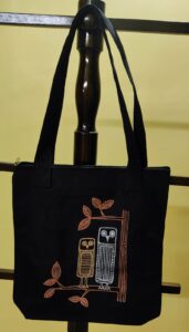Canvas Tote bag - Hand Painted