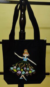 Canvas Tote bag - Hand Painted