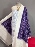 Pachampally Ikkat pure marshalised cotton dress material three piece
