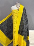 Pachampally Ikkat pure marshalised cotton dress material three piece