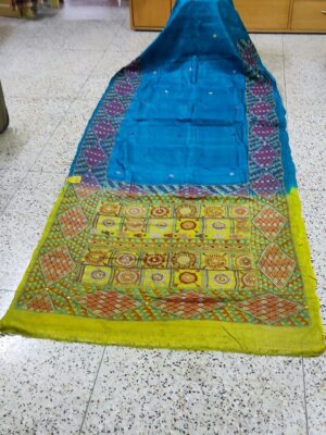 Gachhi by Gachhi Tassure Saree with Katha stitch work