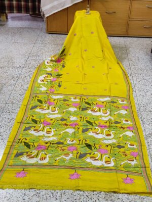 Gachhi by Gachhi Tassure Saree with Katha stitch work
