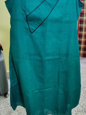 Pure Cotton Sleeveless Kurti — Angrakha-Style Wrap