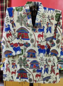 Pure Cotton Short Kurti — Village Life Folk Print