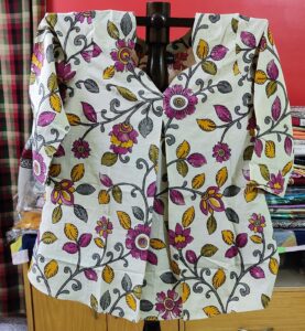 Pure Cotton Short Kurti — Floral Print