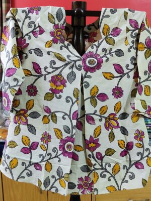 Pure Cotton Short Kurti — Floral Print