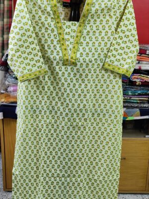 Pure Sanganeri Cotton Kurti